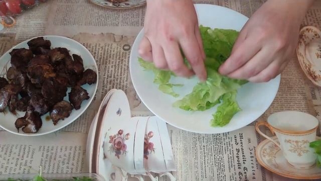 Салат с печенью и рукколой. Диетический салат смотреть онлайн