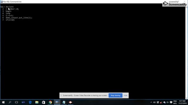 Simple loop using PL SQL смотреть онлайн