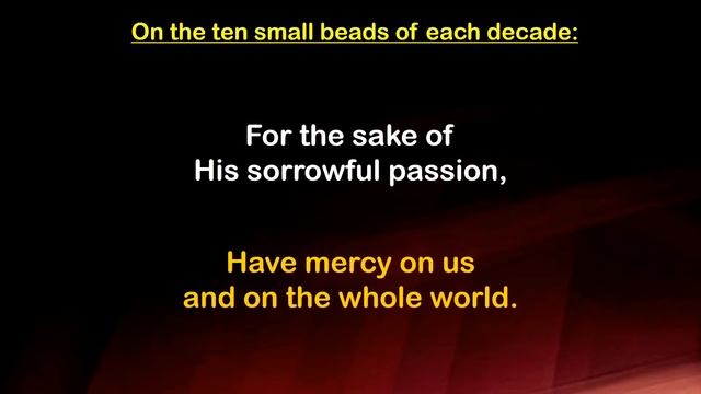 Day 1 - Novena To Divine Mercy