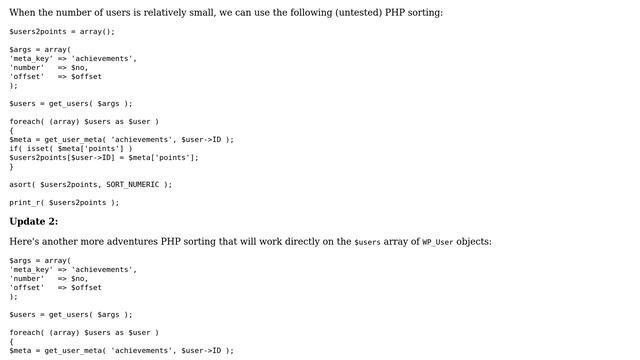 Wordpress: WP_User_Query order by meta_key that is an array (2 Solutions!!) смотреть онлайн