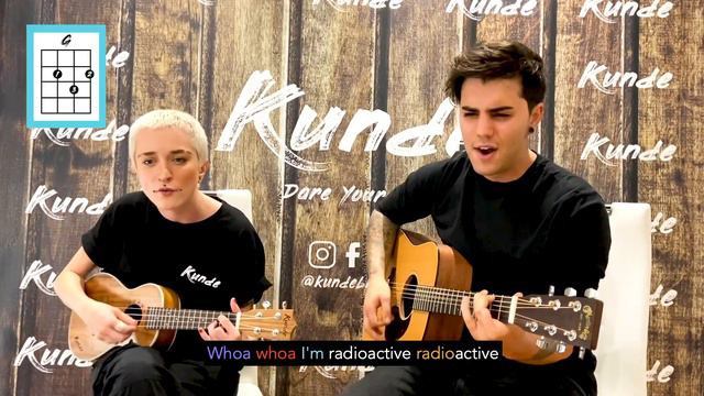 🐉RADIOACTIVE (Imagine Dragons) - Cover Ukulele Play-Along смотреть онлайн