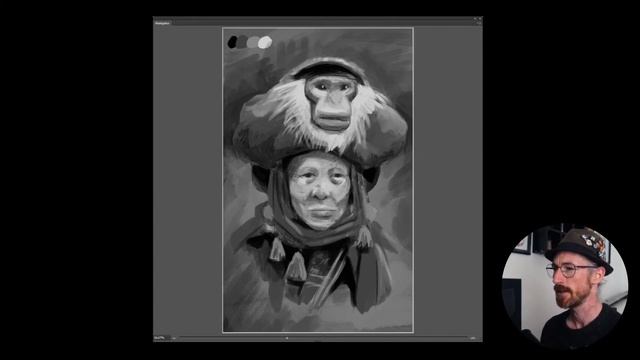 Portrait Painting in Photoshop with a Wacom Intuos 3 [art timelapse] смотреть онлайн