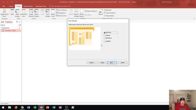 Access 2016 - Creating Forms - How to Use the Form Wizard in MS Microsoft Access Database Tutorial смотреть онлайн