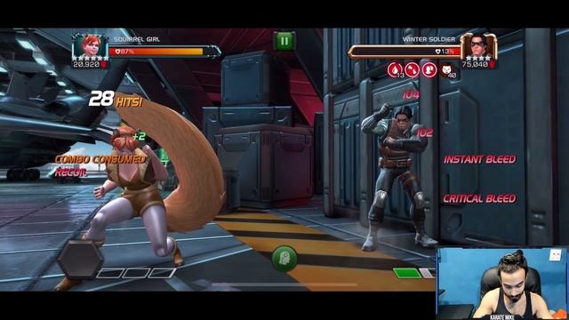 6 Star Rank 3 SQUIRREL GIRL Rank Up & Gameplay - HUGE Instant Bleeds! смотреть онлайн