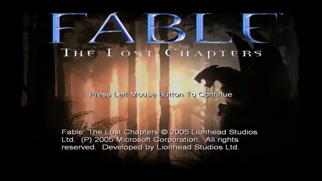 Fable - The Lost Chapters - Title Screen - 1 Hour смотреть онлайн