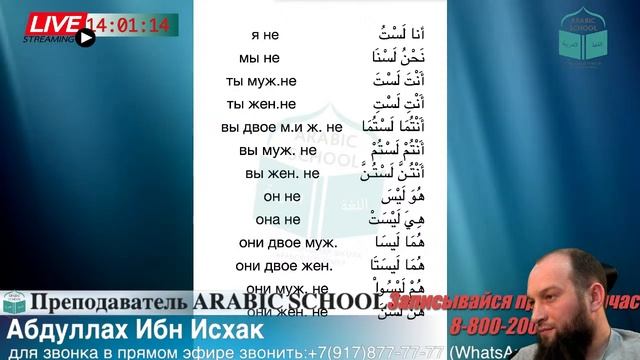 ПРАКТИКА СЛОВАРНОГО ЗАПАСА. БАГАУДДИНОВ СЁСТРЫ. Спряжение глагола ليس смотреть онлайн