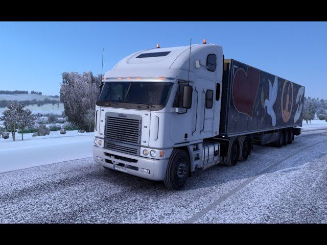 [ETS 2] Freightliner Argosy_RusMap and winter delivery смотреть онлайн