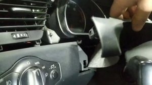 Как снять приборку audi a5?