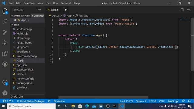 React -Native useState Hook For Mobile Apps Development Tutorial #05 смотреть онлайн