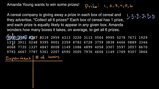 Random number list to run experiment | Probability | AP Statistics | Khan Academy смотреть онлайн