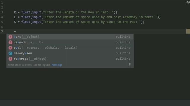 Starting Out With Python Chapter 2 exercise Program 13 Planting Grapevines Python Program смотреть онлайн