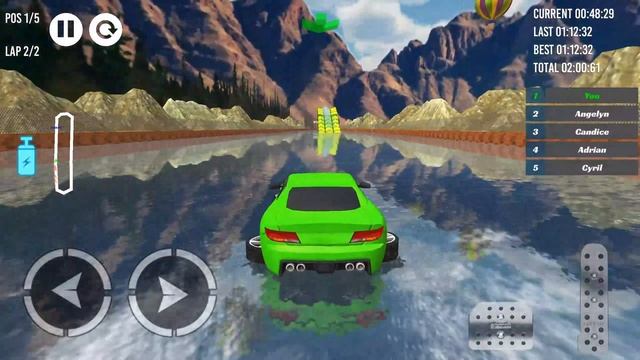 Water Car Surfer Racing Park: 3D Cars Stunt Game, Water Car Surfer Car GamePlay смотреть онлайн