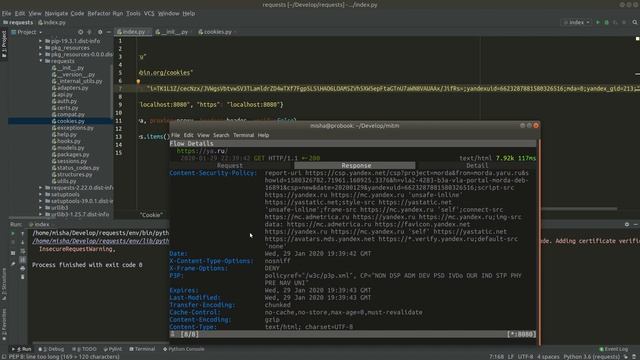 Python requests p.2 (proxy, cookies, redirects, uploads) смотреть онлайн
