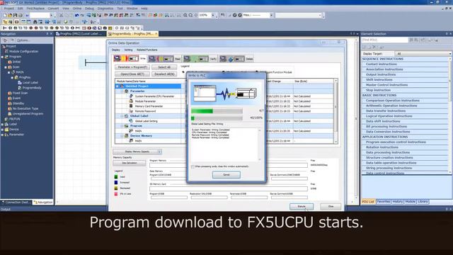 Try programming 4 (MELSEC iQ-F Series Quick Start Guide [FBD/LD language] 4/14) смотреть онлайн