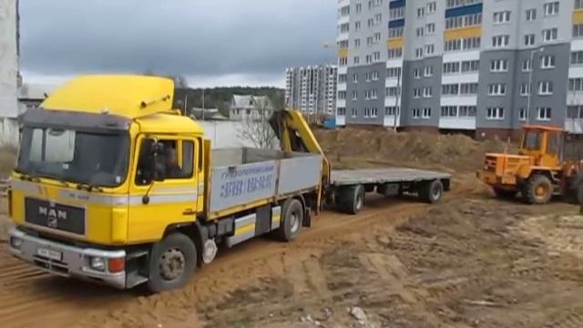 Копище2 доставка материалов. Вытягиваем первый длинномер смотреть онлайн