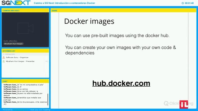 Camino a SG Next: "Introducción a contenedores Docker" смотреть онлайн