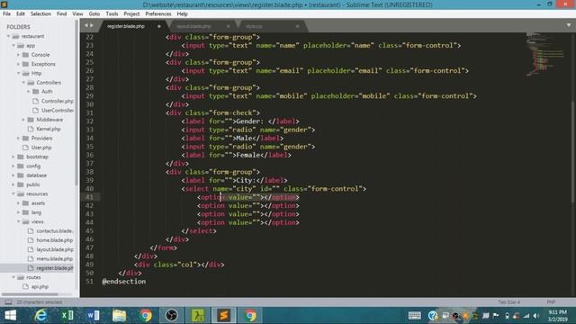 3) User Defined Registration Page in Laravel 5.7 using Controller смотреть онлайн