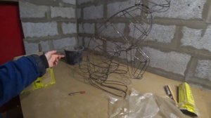 Фигура из проволоки КРОЛИК. Садовая фигура, габион, топиарий СВОИМИ РУКАМИ