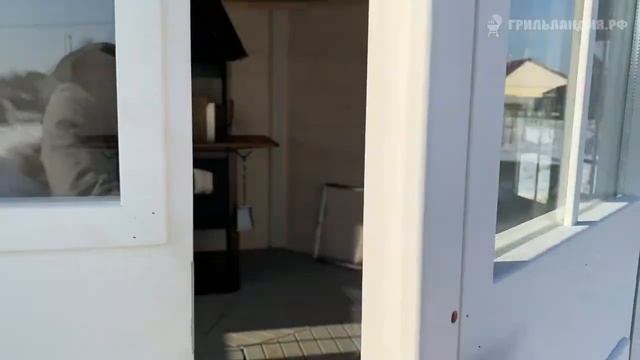 Беседка Гриль Хаус 12м2. д.Сокули Ленинградская область смотреть онлайн