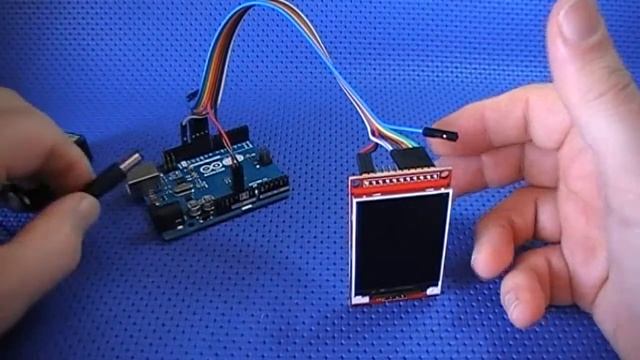 Test display LCD TFT ILI9225 2" SPI Serial Port da ICstation смотреть онлайн