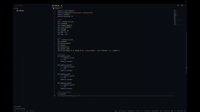 Programando el juego del Pong en menos de 3 minutos (Python) смотреть онлайн