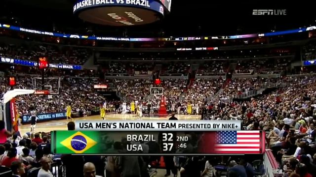 Brazil @ USA 2012 Olympic Basketball Exhibition FULL GAME HD 720p English смотреть онлайн