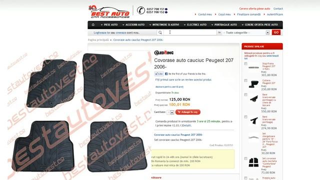 Presuri cauciuc Peugeot 207, presuri auto Peugeot 207 смотреть онлайн