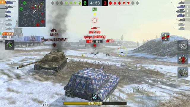 World Of Tanks Blitz JG PZ E 100 6300 damage + 5 kill + mastery game hack game😁 смотреть онлайн