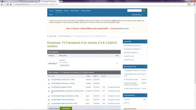 Joomla 3 Tutorial - Lesson 14 - Templates смотреть онлайн