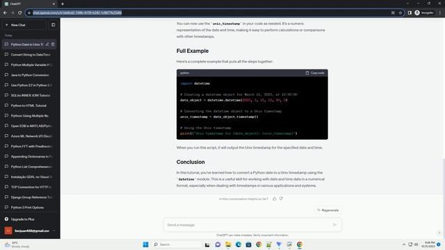 Convert Python date to Unix timestamp смотреть онлайн
