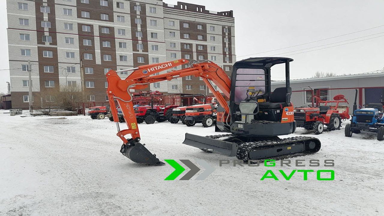 Японский экскаватор HITACHI EX30UR глубина копания 3 метра объём ковша 0.07 куб м прогрессавто смотреть онлайн