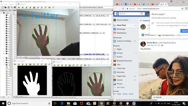 Hand Gesture controlling web browser смотреть онлайн