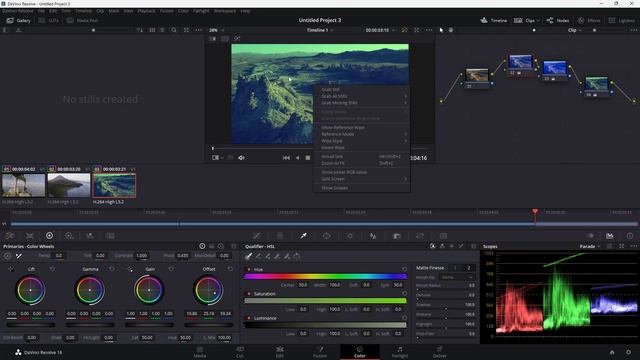 Davinci Resolve Tutorial - Lesson 81 - View Nodes in Gallery Copy Color Correction смотреть онлайн