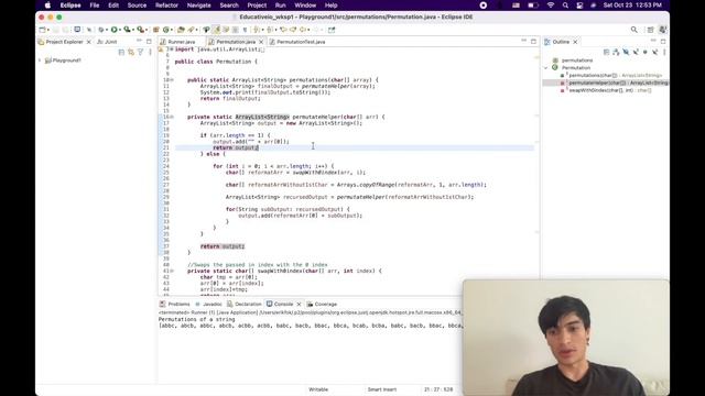 Permutations of a String Challenge (In 3 Minutes) [Recursion] смотреть онлайн