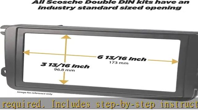 Scosche TA2101B Compatible with 2009-13 Toyota Corolla ISO Double DIN & DIN+Pocket Dash Kit, Black смотреть онлайн