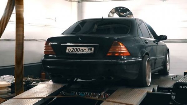 Стенд заискрил от мощности/Mercedes Роднулька w220 MKB/OTTASlive