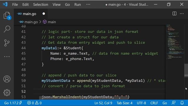CRUD Write data logic - Fyne Golang GUI Tutorial 58 смотреть онлайн