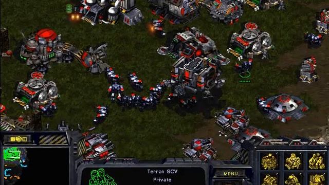 StarCraft: Brood War - 1 Terran vs 5 Protoss & 2 Zerg ( vs 7 computers ) - Map: Big Game Hunters смотреть онлайн