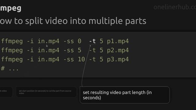 How to split video into multiple parts #ffmpeg смотреть онлайн