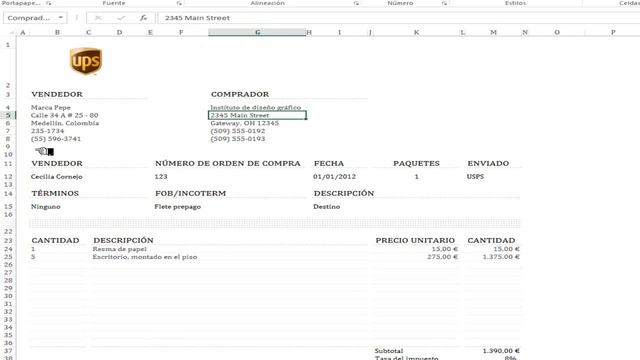 Curso de Excel 2013: Plantilla Factura Comercial Excel смотреть онлайн