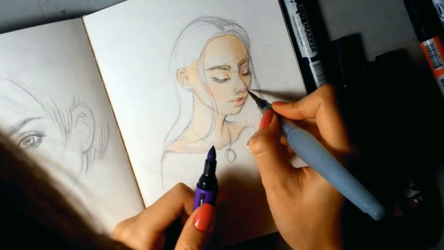Скетчим Вместе №3 Быстрый ночной набросок/Аквамаркеры/ Night Time Sketching №3+ SUB смотреть онлайн