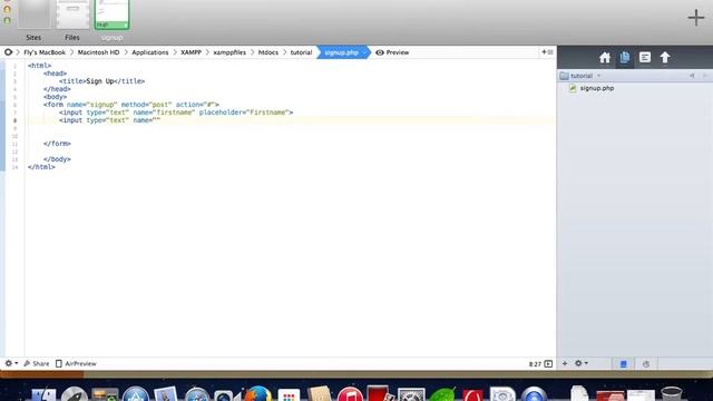 Php tutorial: How to make user registration form in html and php hd video смотреть онлайн