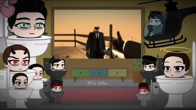 Skibidi Toilet Character - React to SKIBIDI TOILET Episode 55 - 65 | Fake G-Man? | Gacha React смотреть онлайн