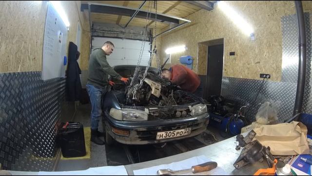 Toyota Sprinter 1994 г. капремонт двигателя 5А-FE часть 2 смотреть онлайн