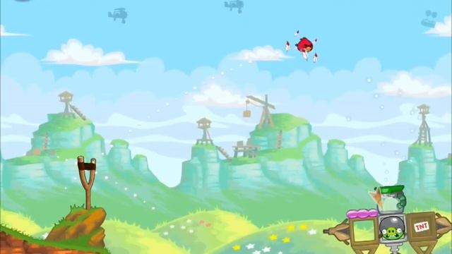 Angry Birds - Red's Mighty Feathers Level 5 - 3 Star Walkthrough | WikiGameGuides