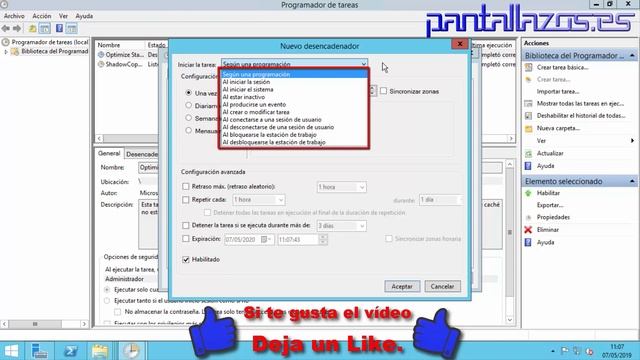 Windows server 2012: Configurar tarea programada. смотреть онлайн