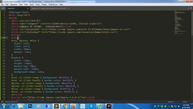 How to add Colorpicker jquery UI on your own website by jishaansinghal смотреть онлайн