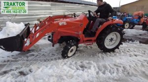 ОБЗОР ЯПОНСКОГО МИНИТРАКТОРА КУБОТА Х 24 С ФРОНТАЛЬНЫМ ПОГРУЗЧИКОМ