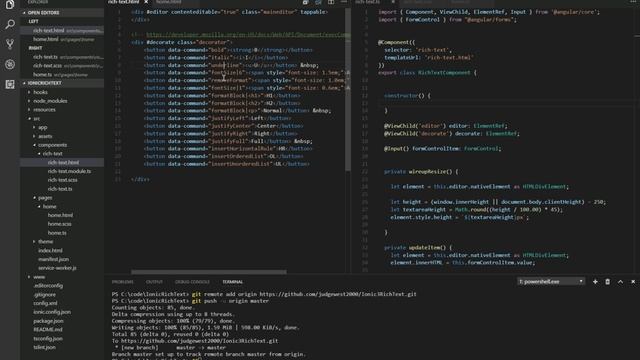 Ionic 2/3 Rich Text Editor смотреть онлайн