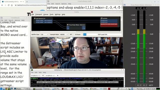 Build your own ALSA to JACK bridge using a Gstreamer RTSP Server::Client script - LIVE demo смотреть онлайн
